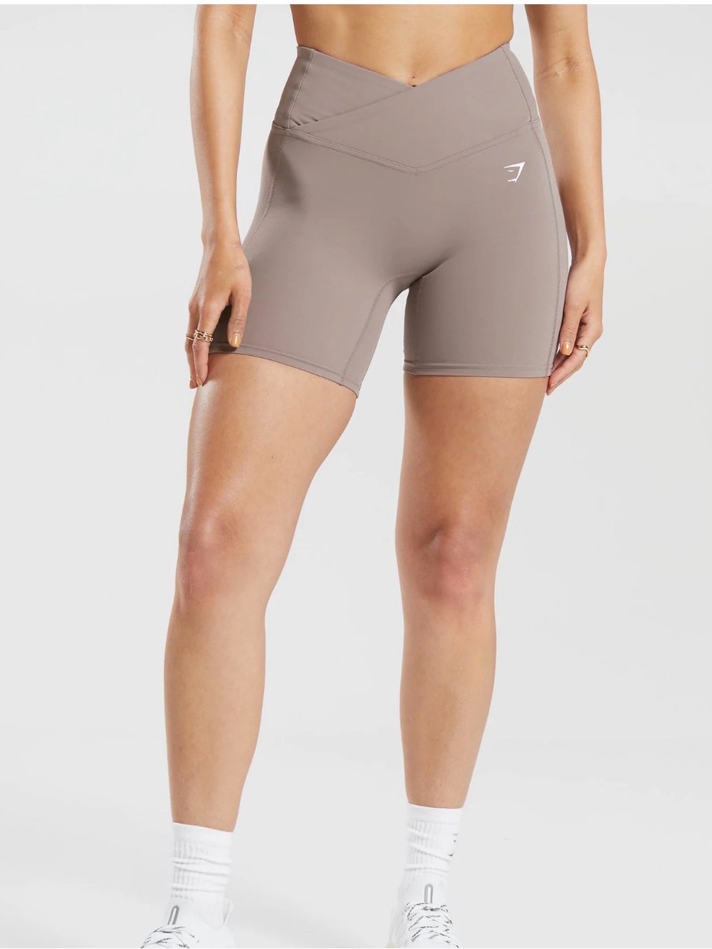 Gymshark Light Blue High-Rise Bike Shorts